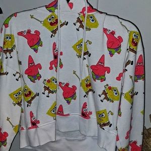 SpongeBob crop hoodie